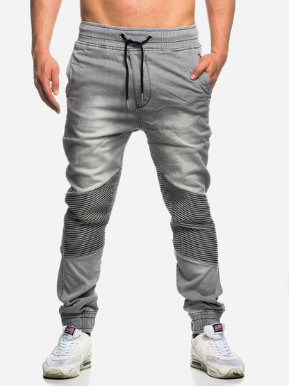 Tazzio Herren Jeans Regular Fit im Biker Jogger-Stil 16505