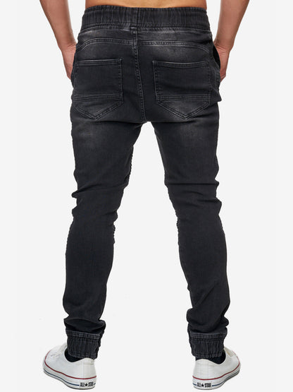 Tazzio Herren Jeans Regular Fit im Biker Jogger-Stil 16505