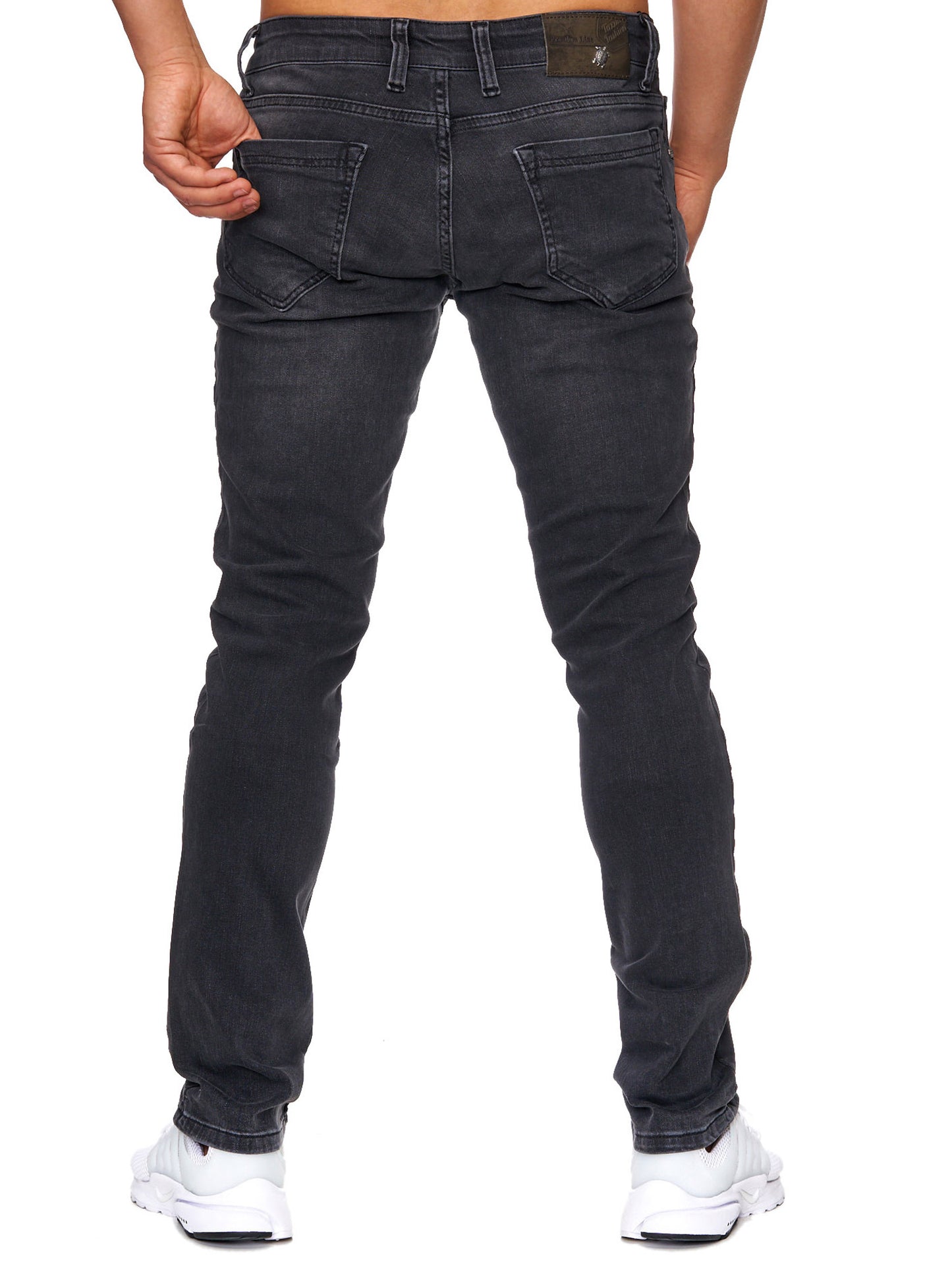 Tazzio Herren Jeans Slim Fit 16533 Schwarz