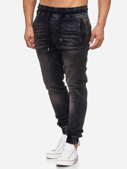 Tazzio Herren Jeans Regular Fit im Jogger-Stil 17504
