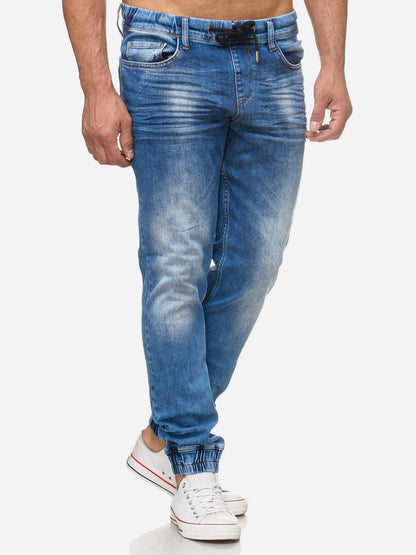 Tazzio Herren Jeans Regular Fit im Jogger-Stil 17506