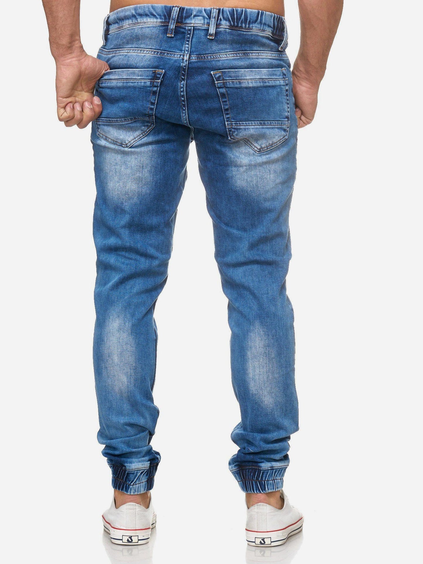 Tazzio Herren Jeans Regular Fit im Jogger-Stil 17506