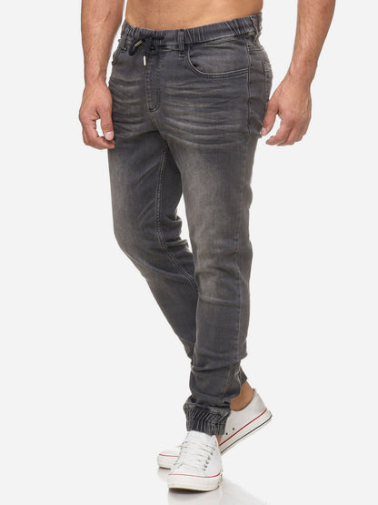 Tazzio Herren Jeans Regular Fit im Jogger-Stil 17506