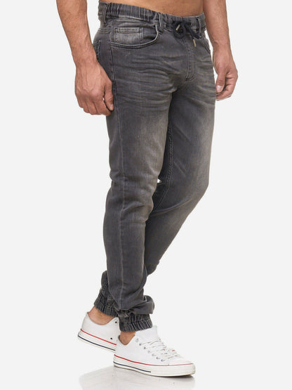 Tazzio Herren Jeans Regular Fit im Jogger-Stil 17506