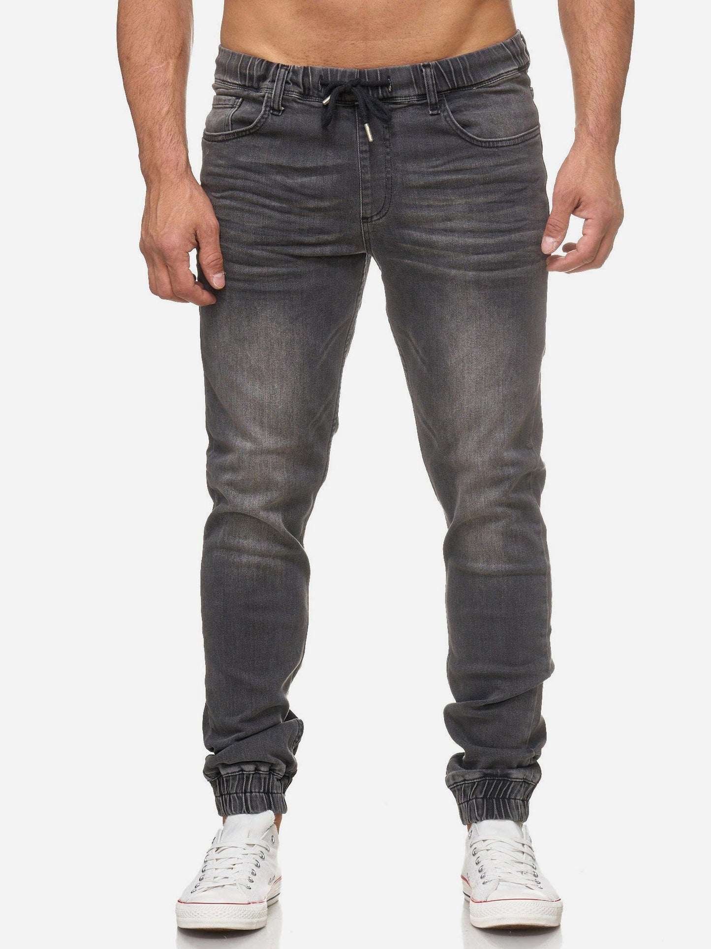 Tazzio Herren Jeans Regular Fit im Jogger-Stil 17506
