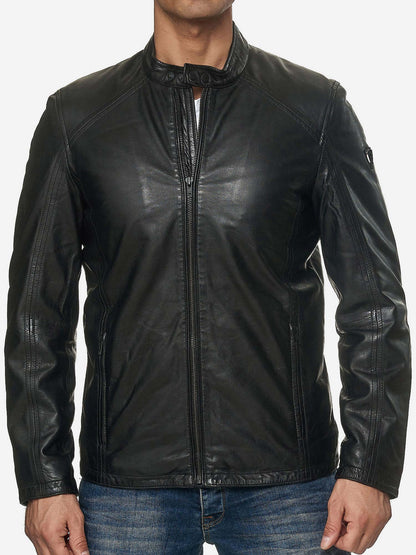 Tazzio Herren Jacke Lederjacke Echtleder 19707