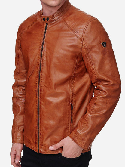 Tazzio Herren Jacke Lederjacke Echtleder 19707
