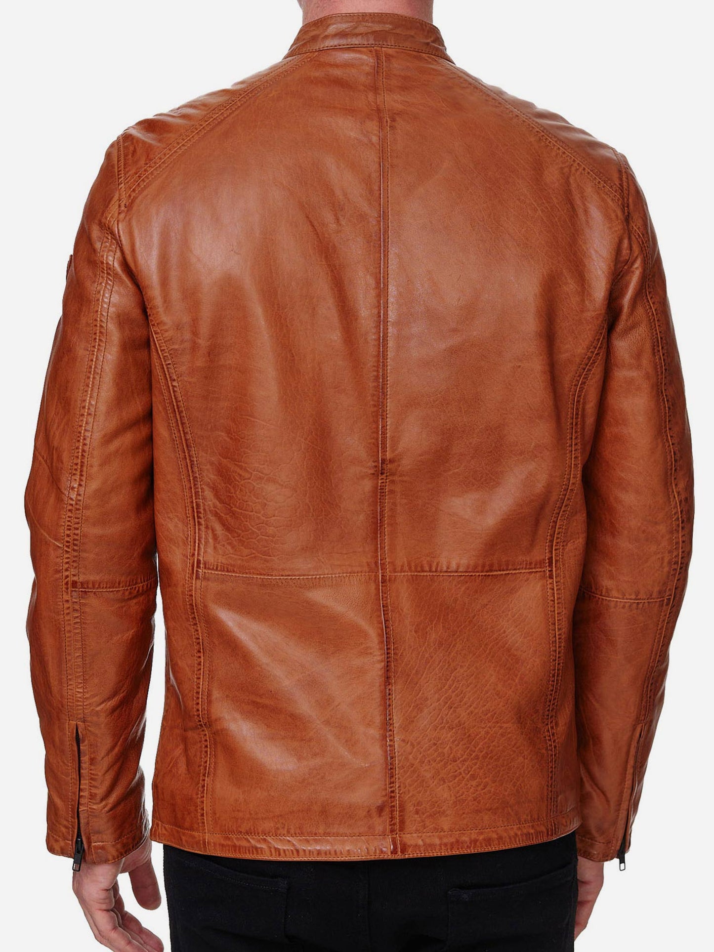 Tazzio Herren Jacke Lederjacke Echtleder 19707