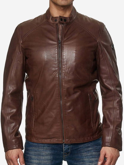 Tazzio Herren Jacke Lederjacke Echtleder 19707