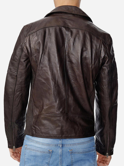Tazzio Herren Jacke Lederjacke Biker Echtleder 19708