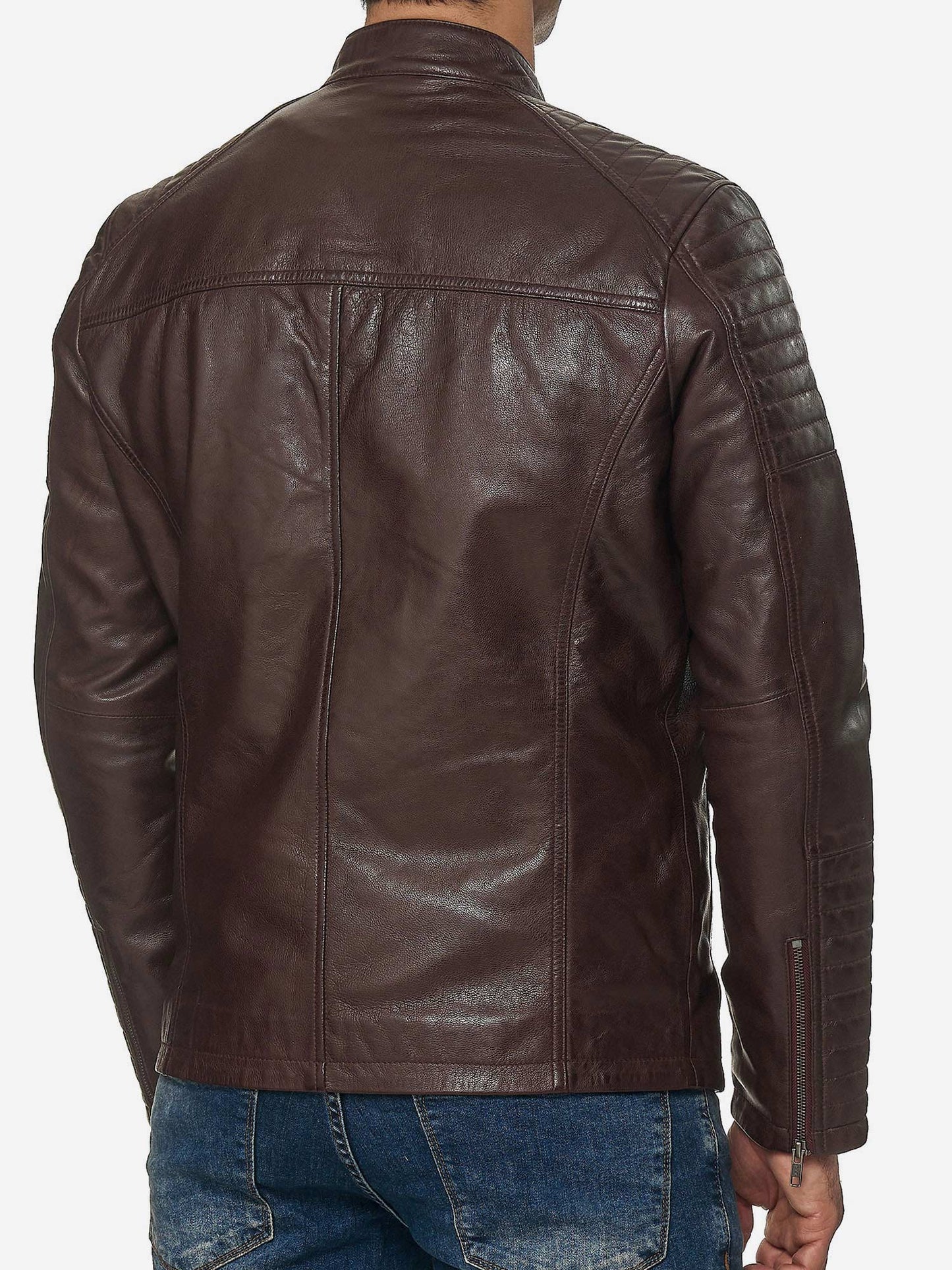 Tazzio Herren Jacke Lederjacke Biker Echtleder 19709