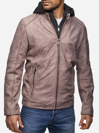 Tazzio Herren Lederjacke Two-in-One Style 19710