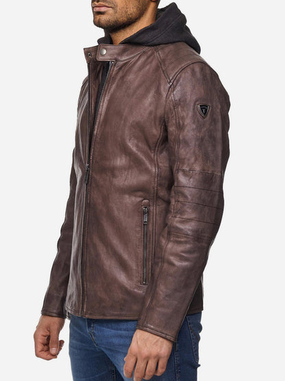 Tazzio Herren Lederjacke Two-in-One Style 19710