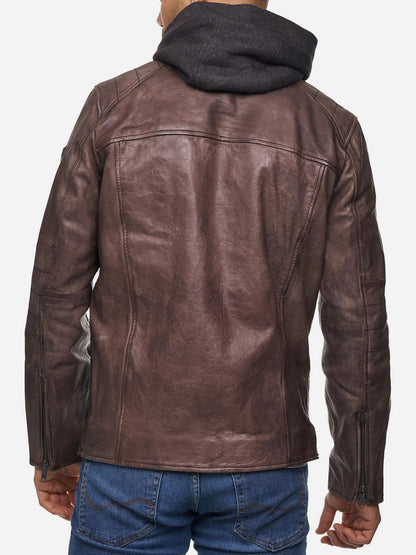 Tazzio Herren Lederjacke Two-in-One Style 19710