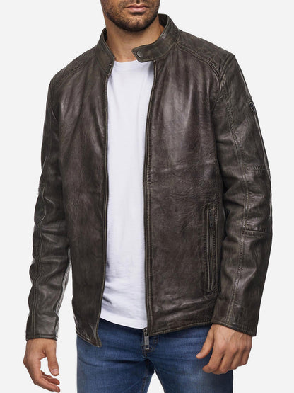 Tazzio Herren Lederjacke Two-in-One Style 19710