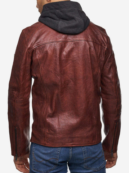 Tazzio Herren Lederjacke Two-in-One Style 19710