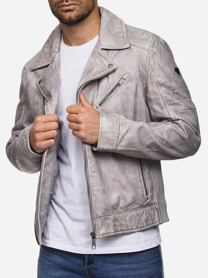 Tazzio Herren Lederjacke Biker-Look 19712