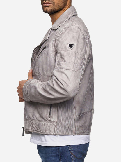 Tazzio Herren Lederjacke Biker-Look 19712