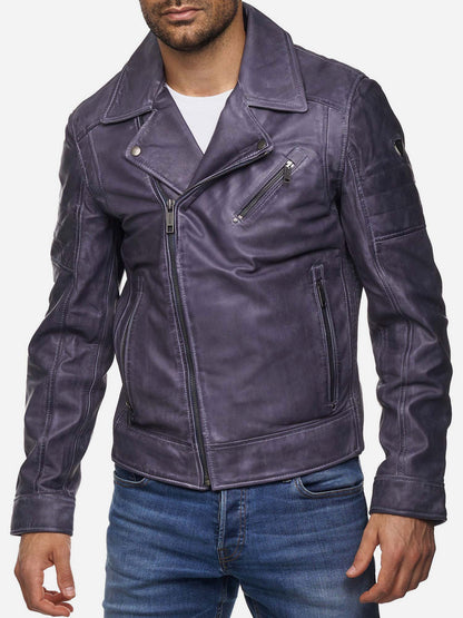 Tazzio Herren Lederjacke Biker-Look 19712