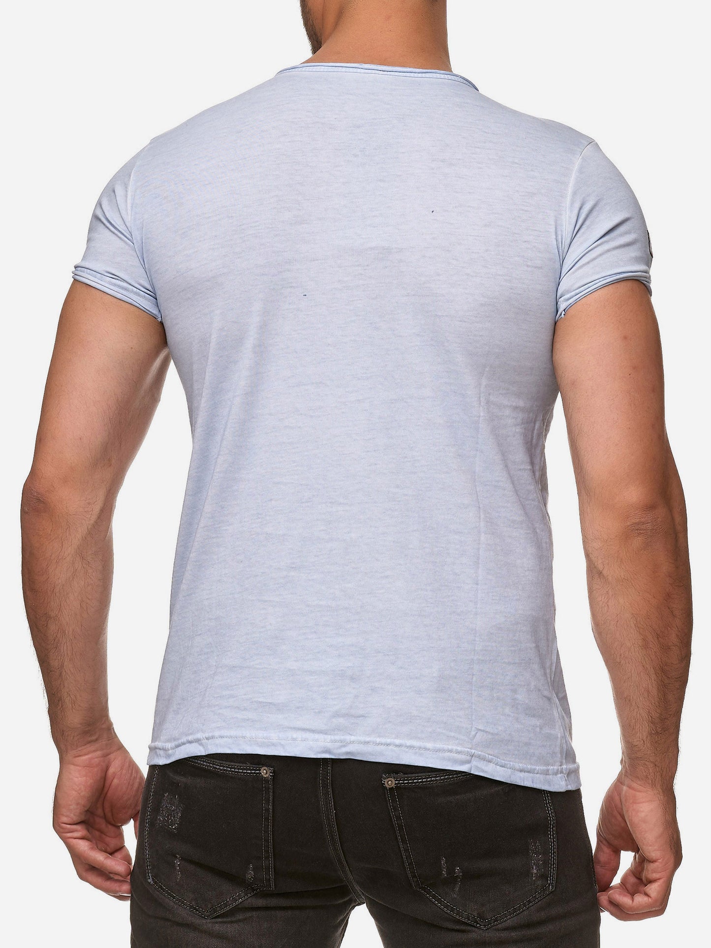 T-shirt Tazzio pour homme, délavé à l'huile 4050-1