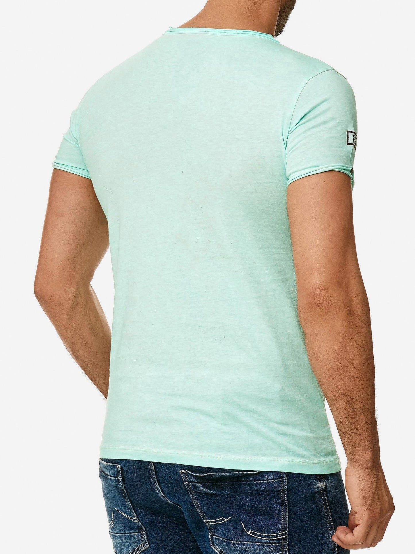 T-shirt Tazzio pour homme, délavé à l'huile 4050-1