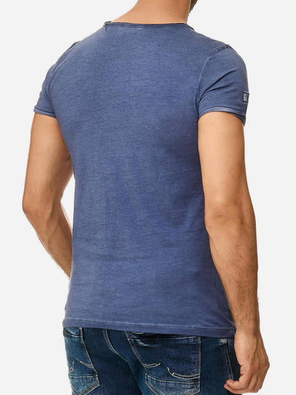 T-shirt Tazzio pour homme, délavé à l'huile 4050-1