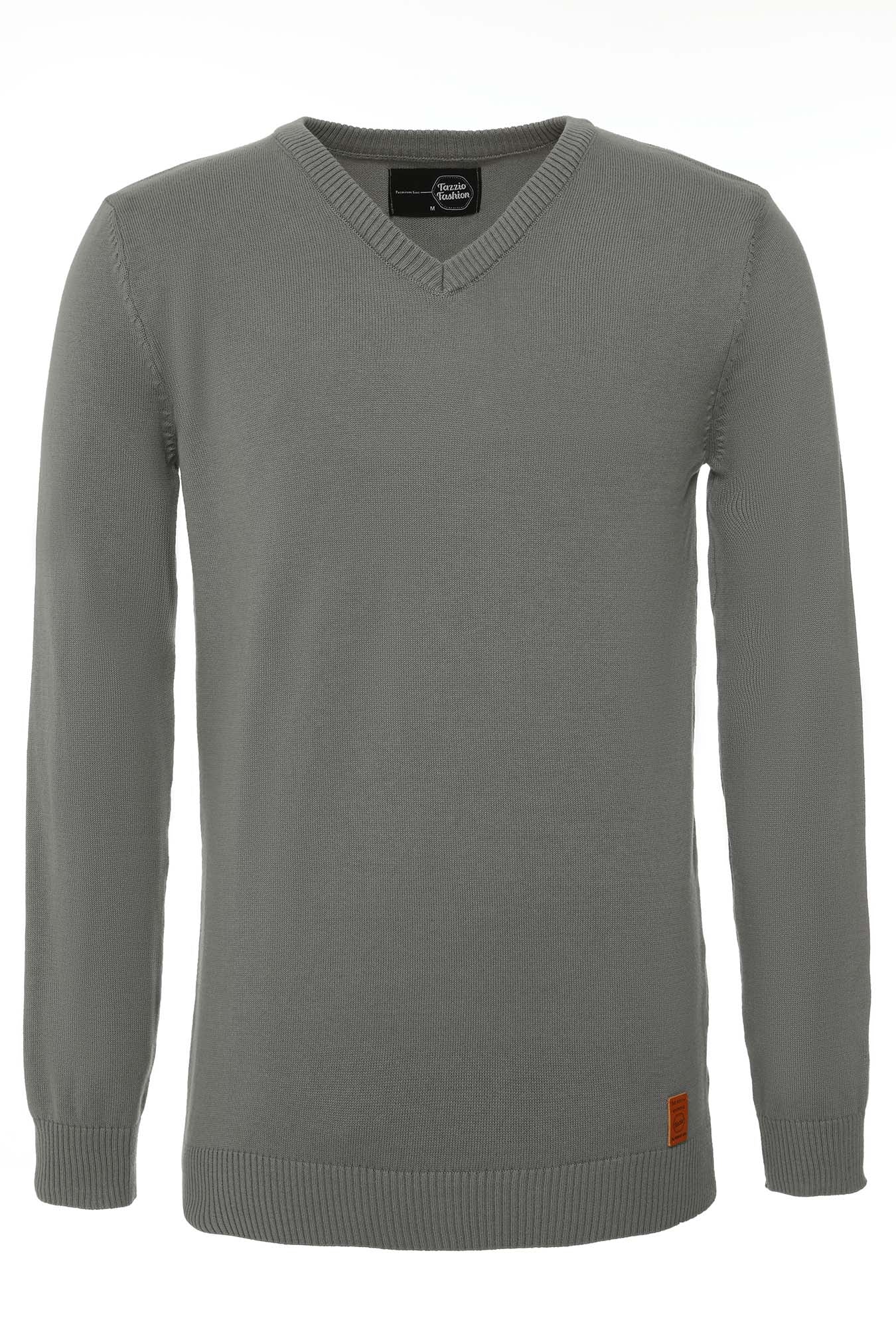 Tazzio Herren Strickpullover V-Ausschnitt 401