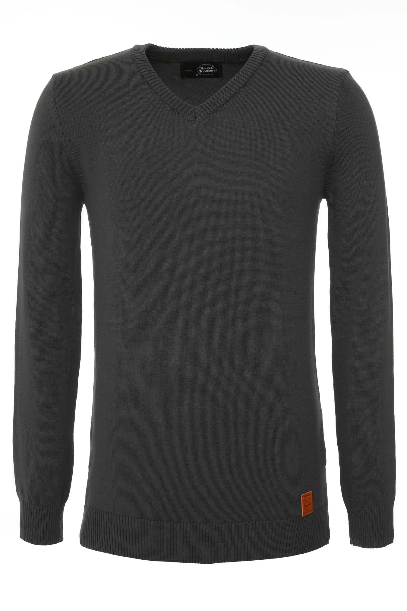 Tazzio Herren Strickpullover V-Ausschnitt 401