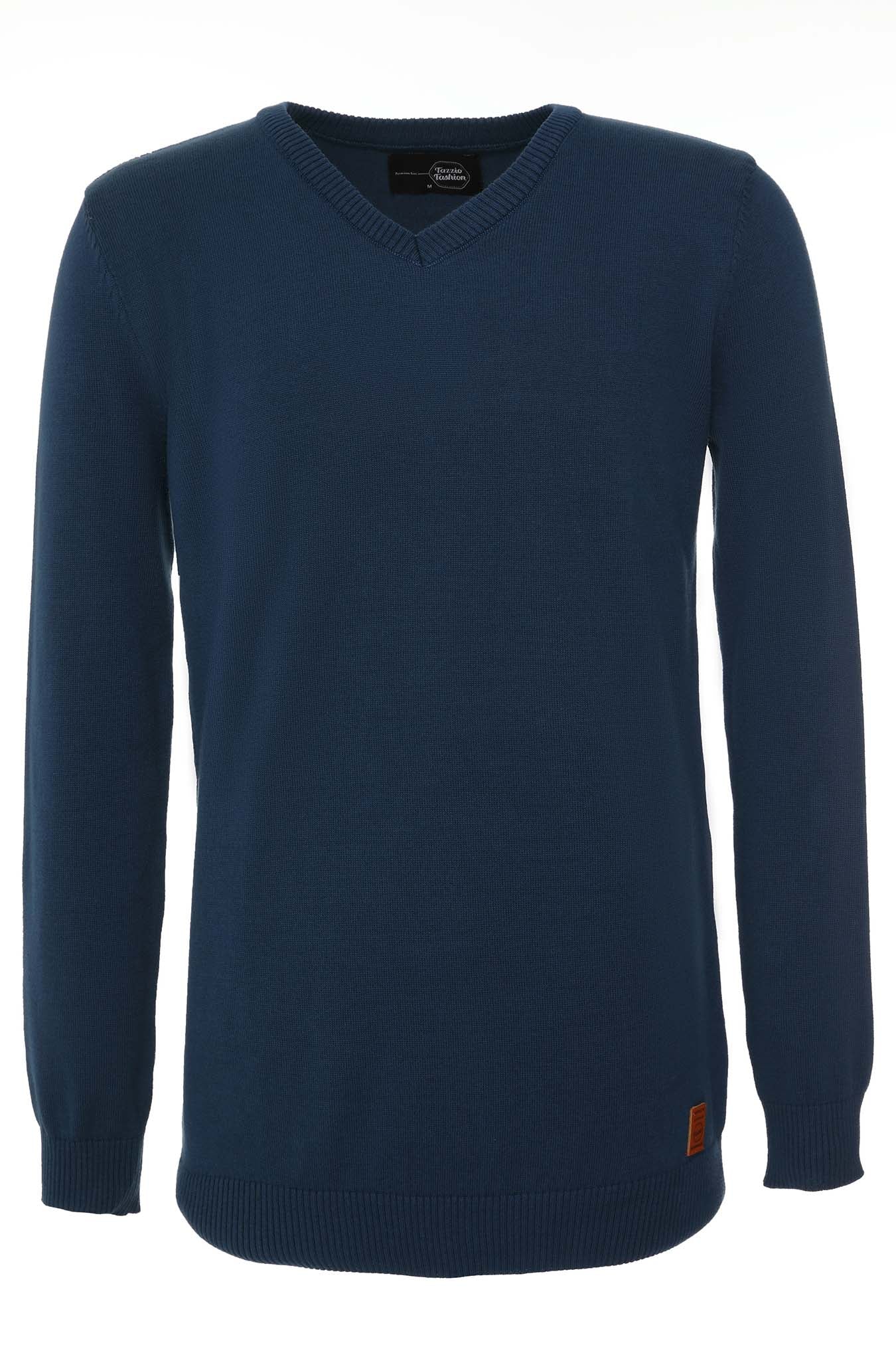 Tazzio Herren Strickpullover V-Ausschnitt 401