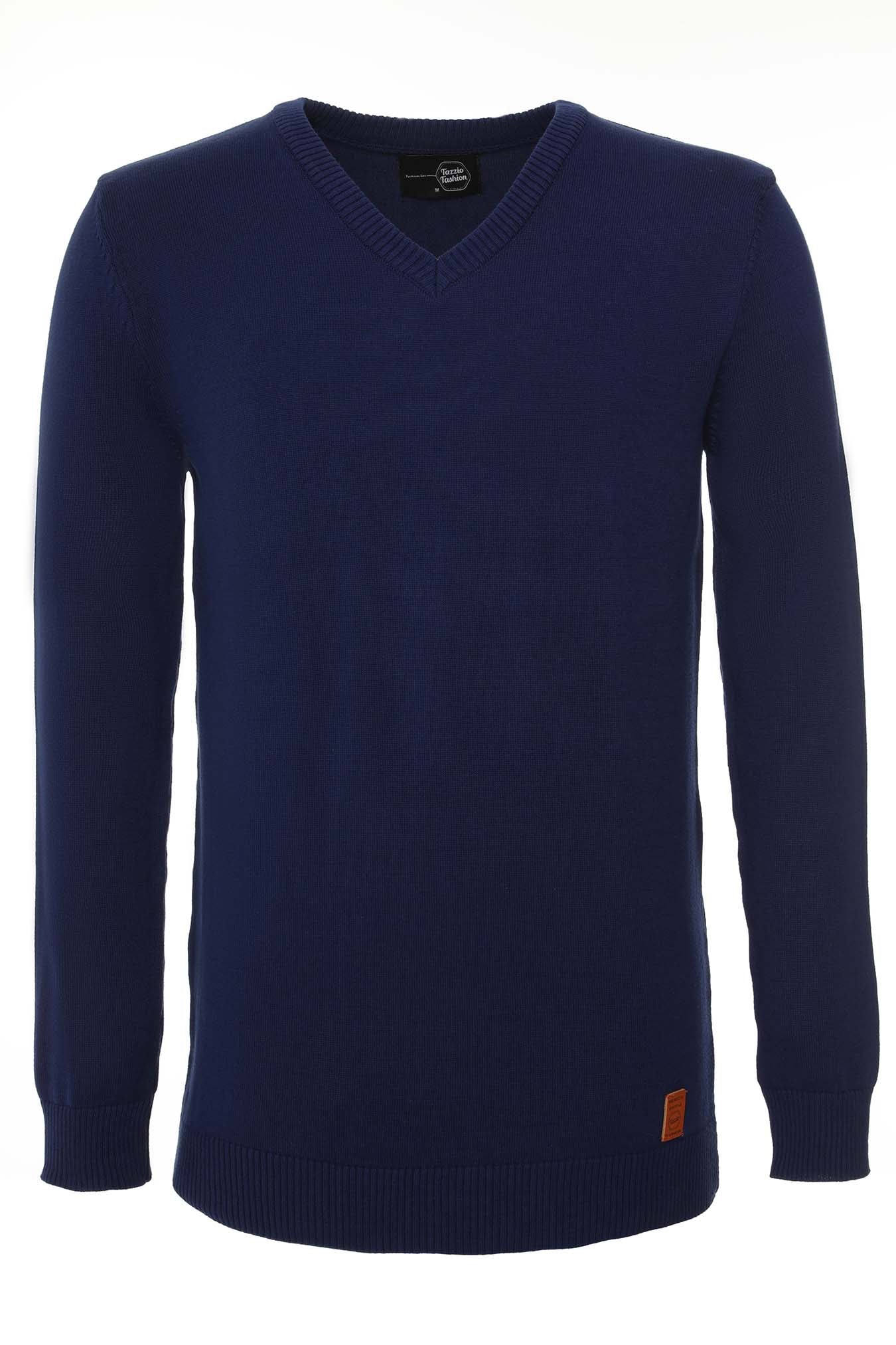 Tazzio Herren Strickpullover V-Ausschnitt 401