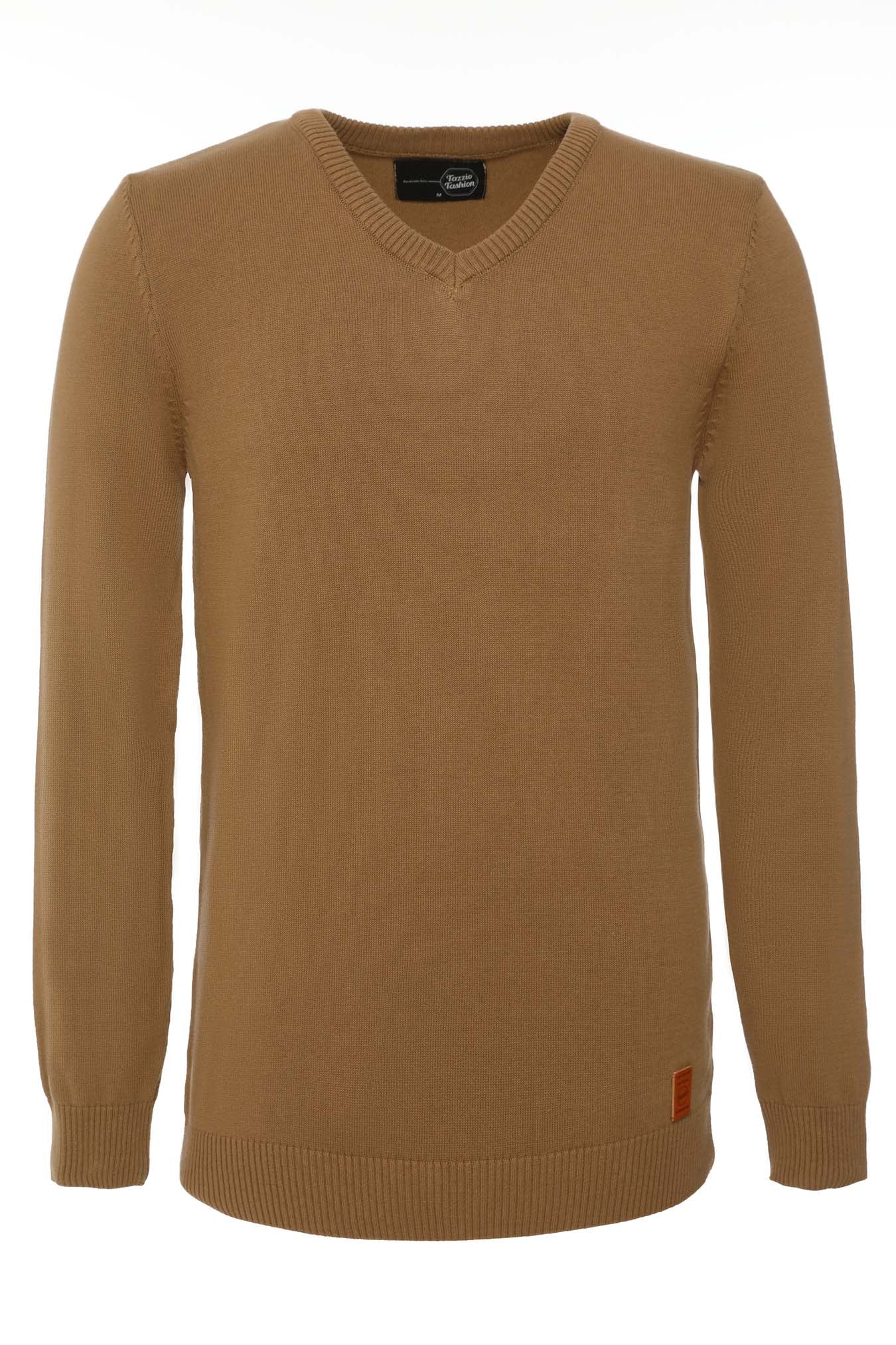 Tazzio Herren Strickpullover V-Ausschnitt 401