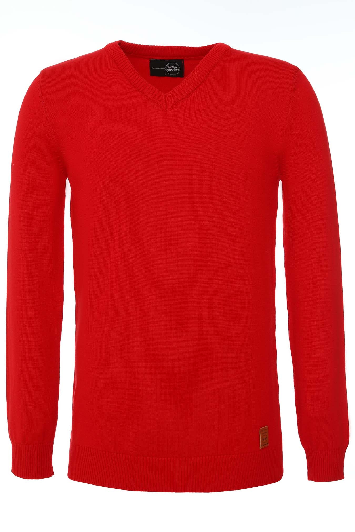 Tazzio Herren Strickpullover V-Ausschnitt 401