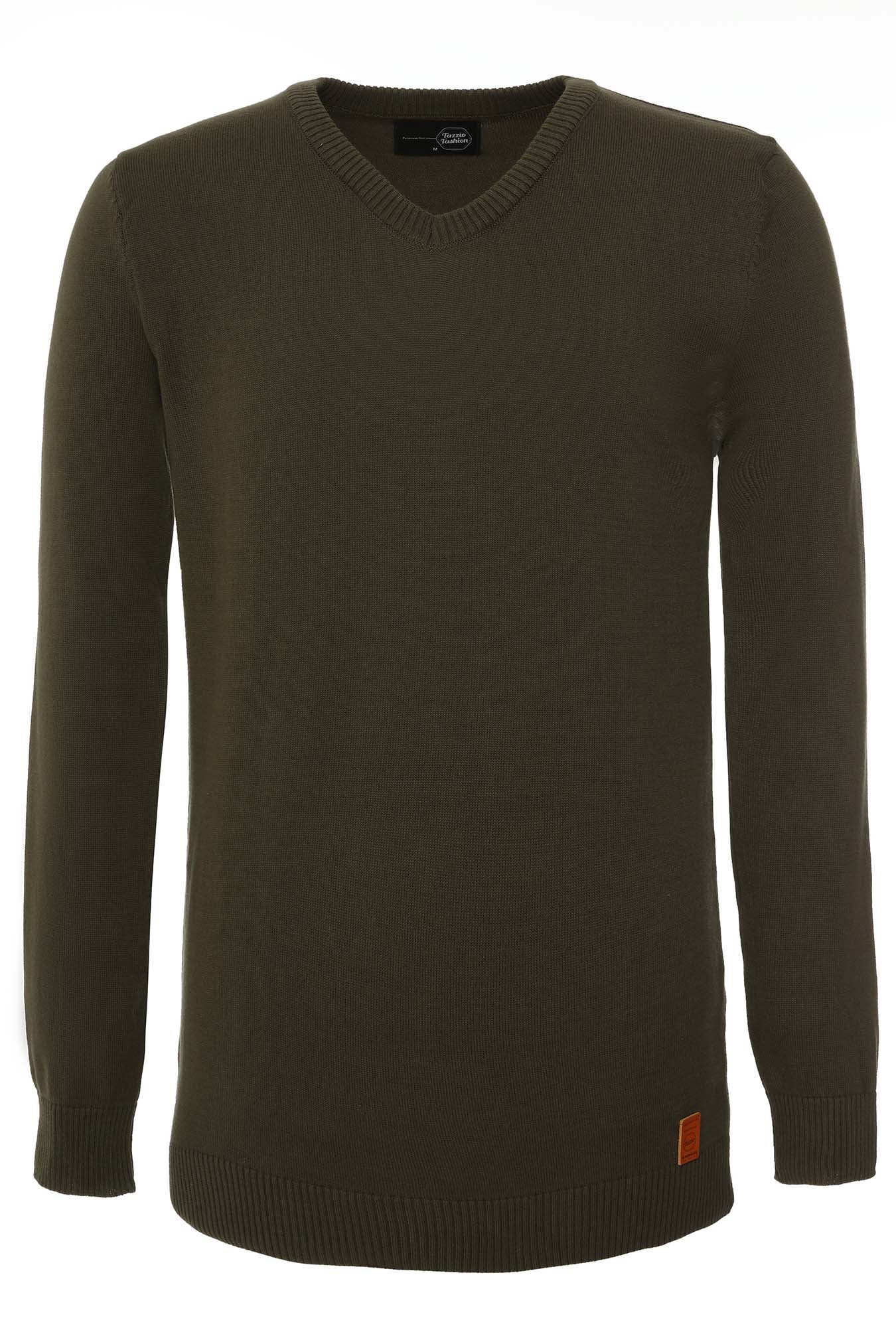 Tazzio Herren Strickpullover V-Ausschnitt 401