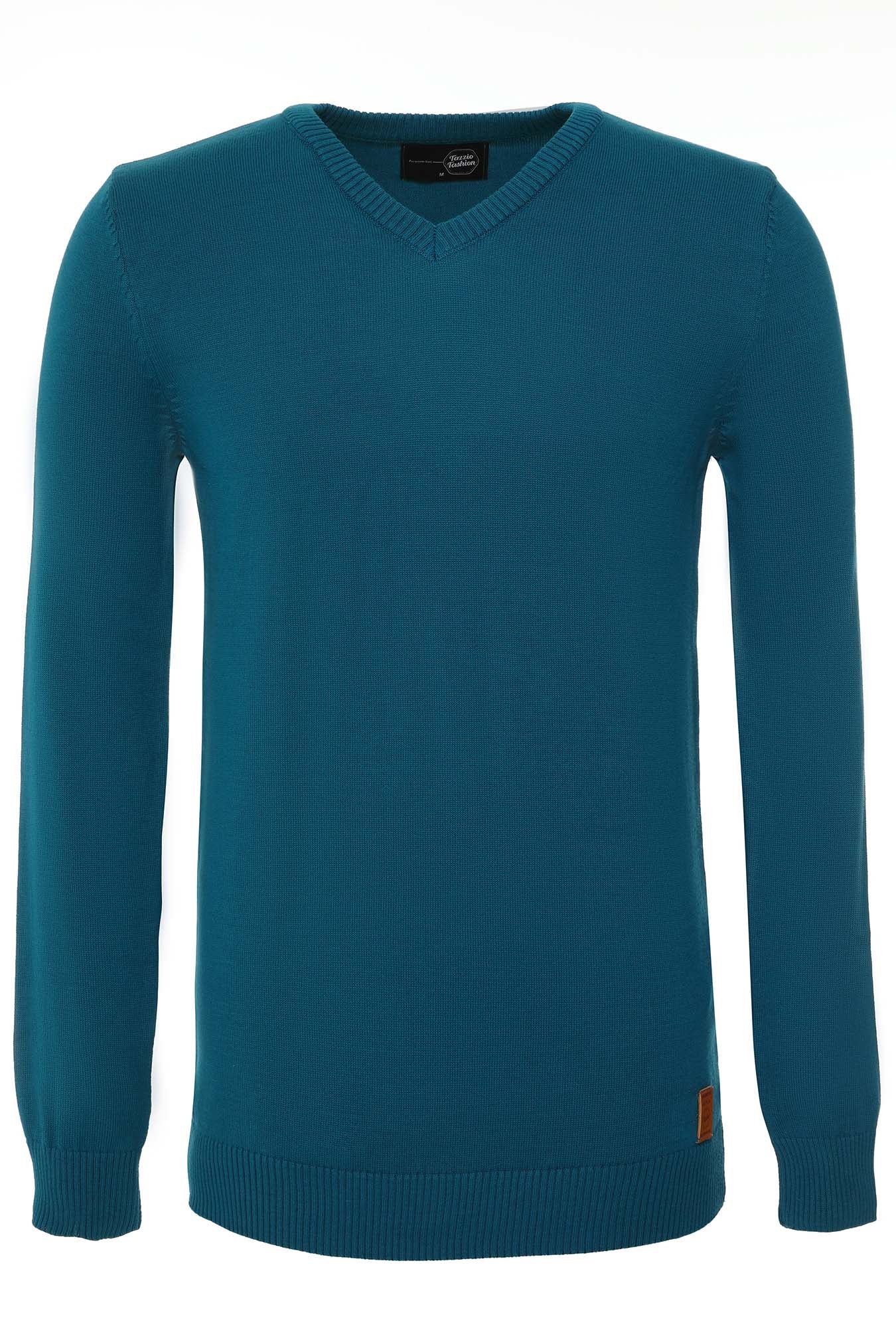 Tazzio Herren Strickpullover V-Ausschnitt 401