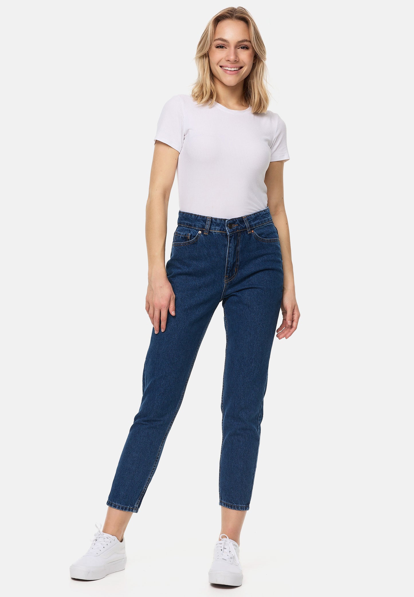 Tazzio Damen Mom Fit Jeans F129