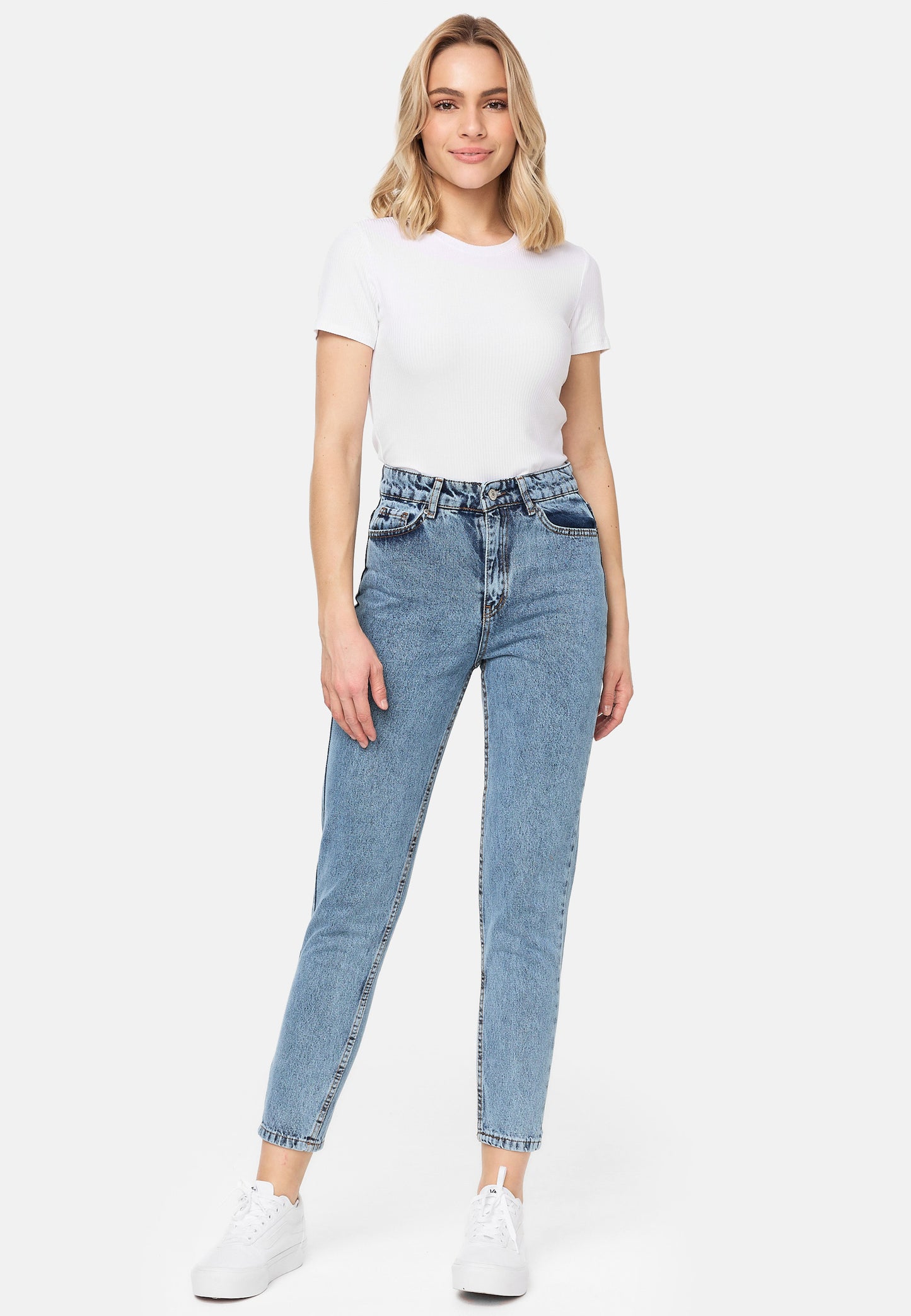 Tazzio Damen Mom Fit Jeans F129