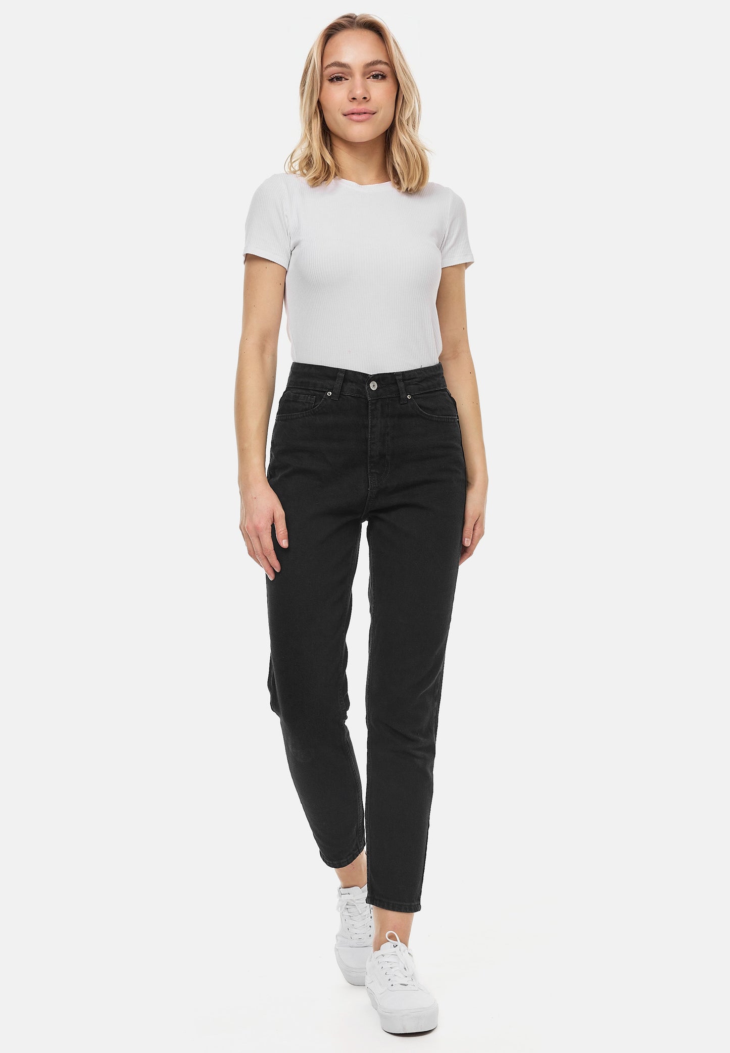 Tazzio Damen Mom Fit Jeans F129