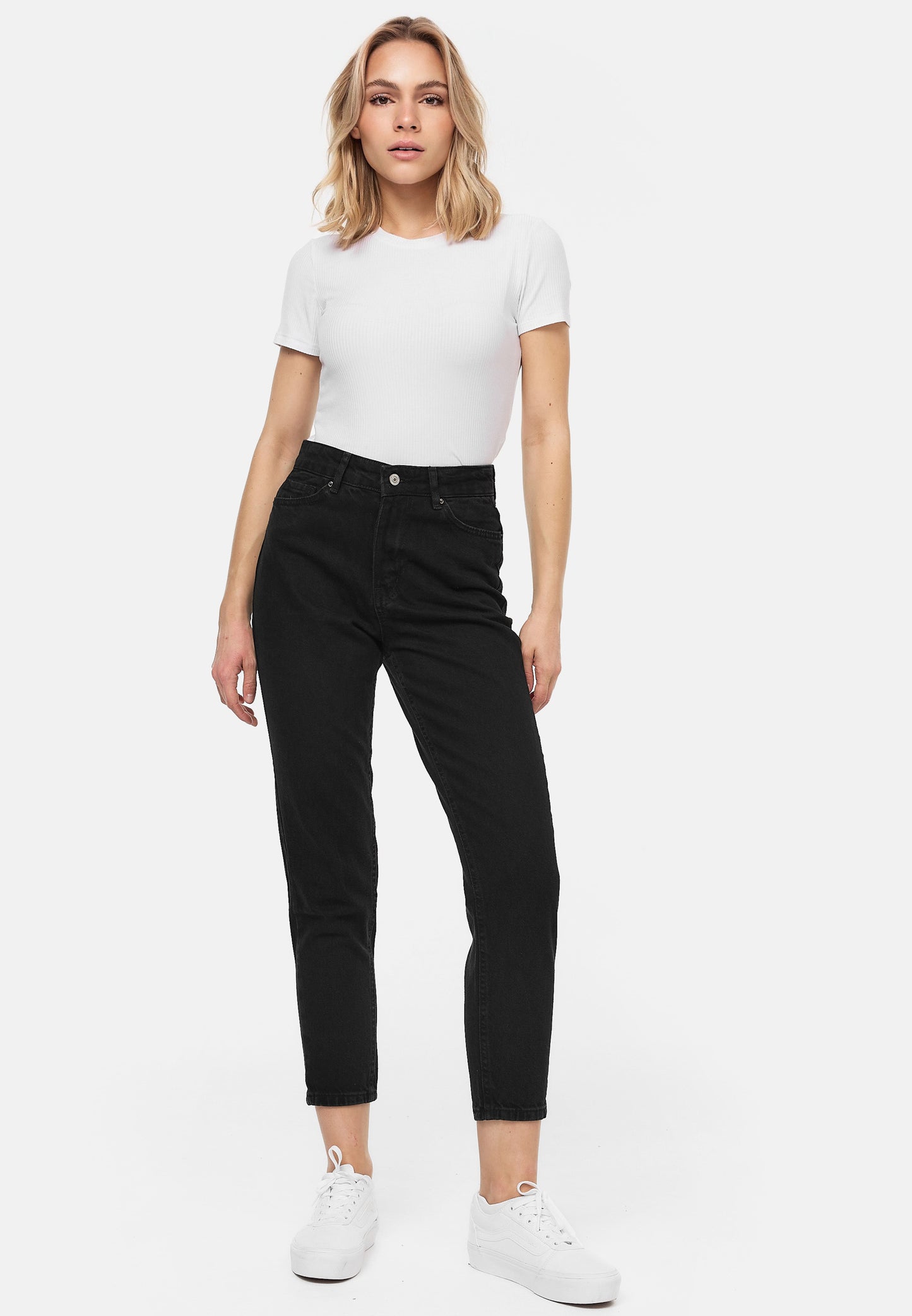 Tazzio Damen Mom Fit Jeans F129