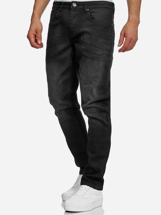Tazzio Herren Jeans Regular Fit A106 Schwarz