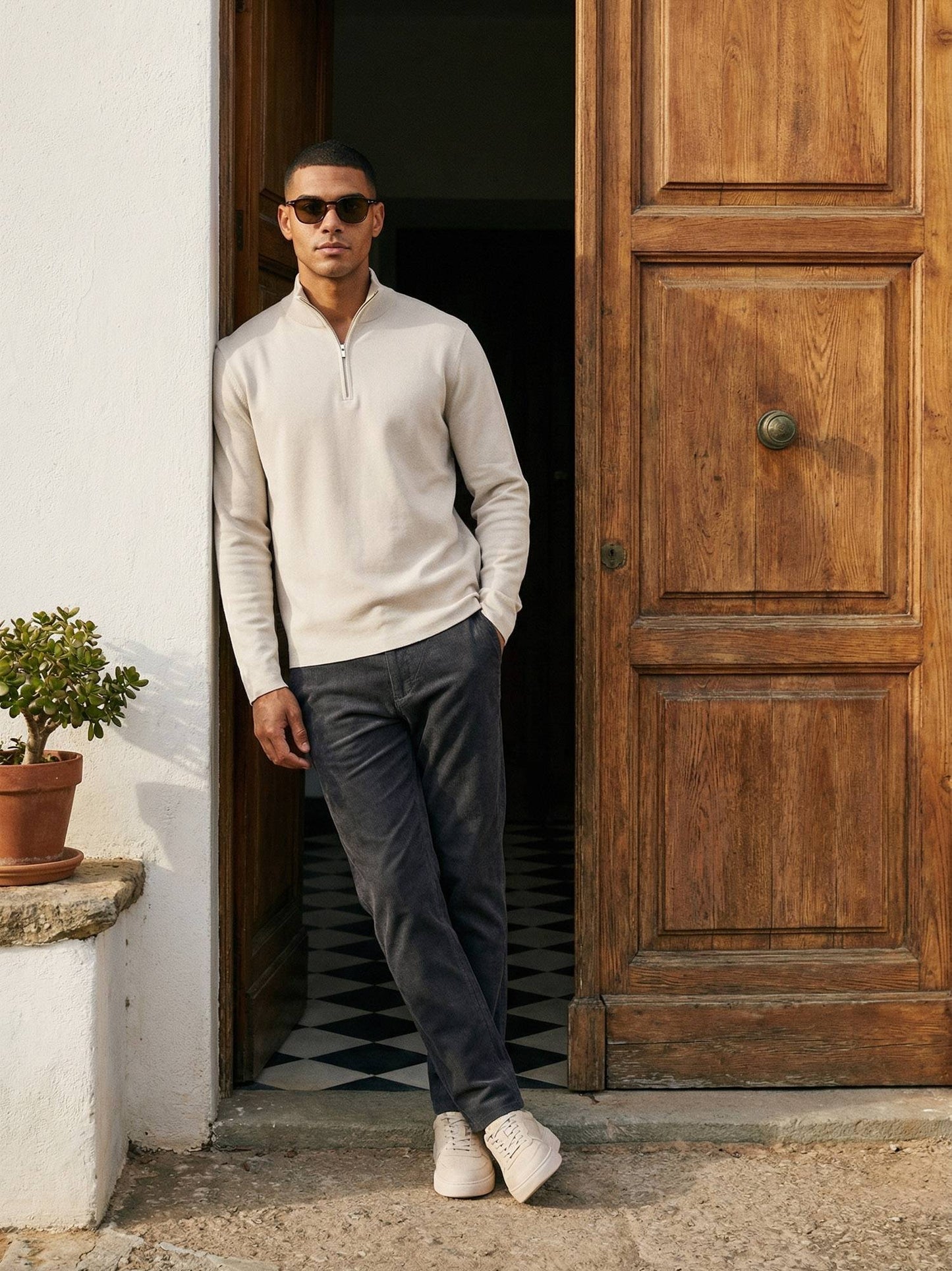 Tazzio Herren Regular Fit Cordhose A111