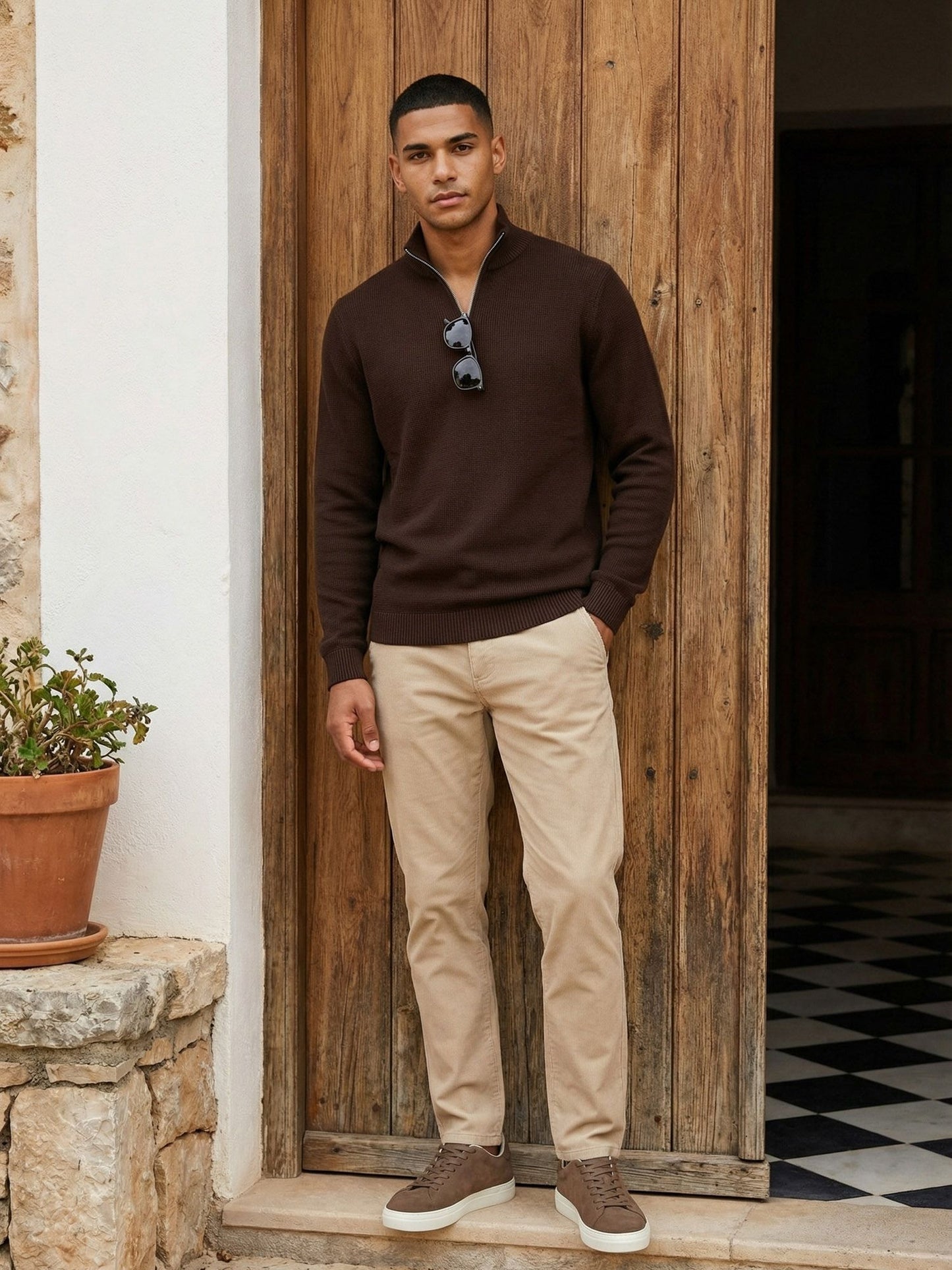Tazzio Herren Regular Fit Cordhose A111