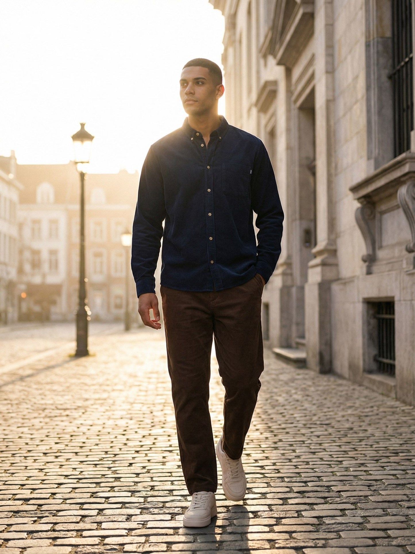Tazzio Herren Regular Fit Cordhose A111