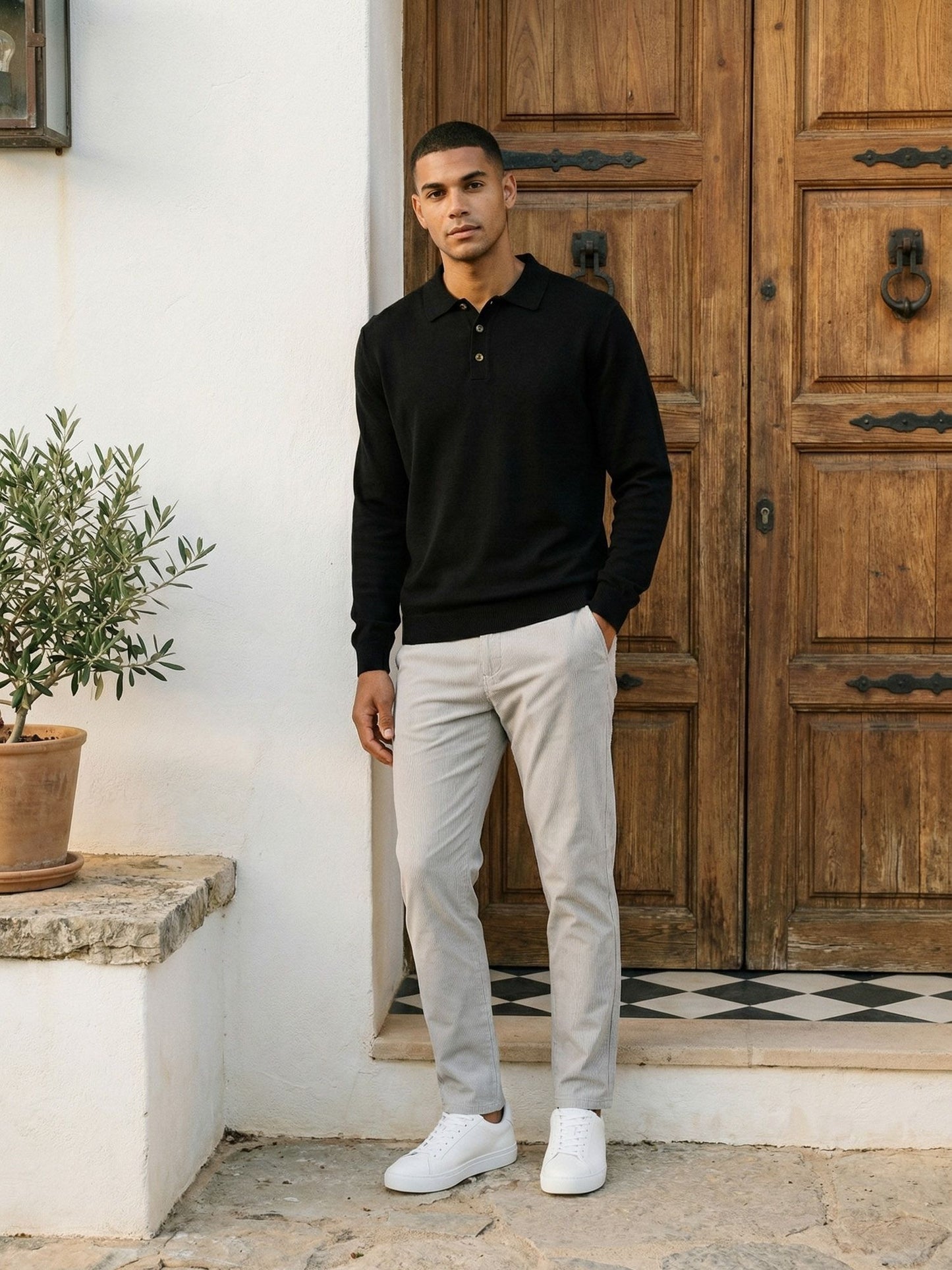 Tazzio Herren Regular Fit Cordhose A111