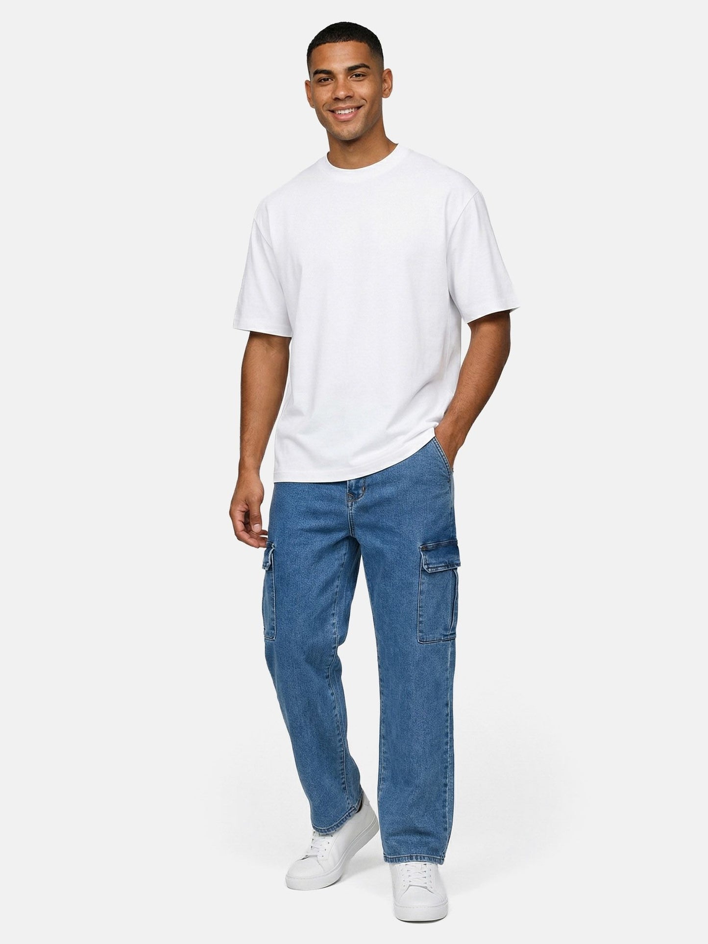 Tazzio Herren Cargo Jeans Regular Fit A112