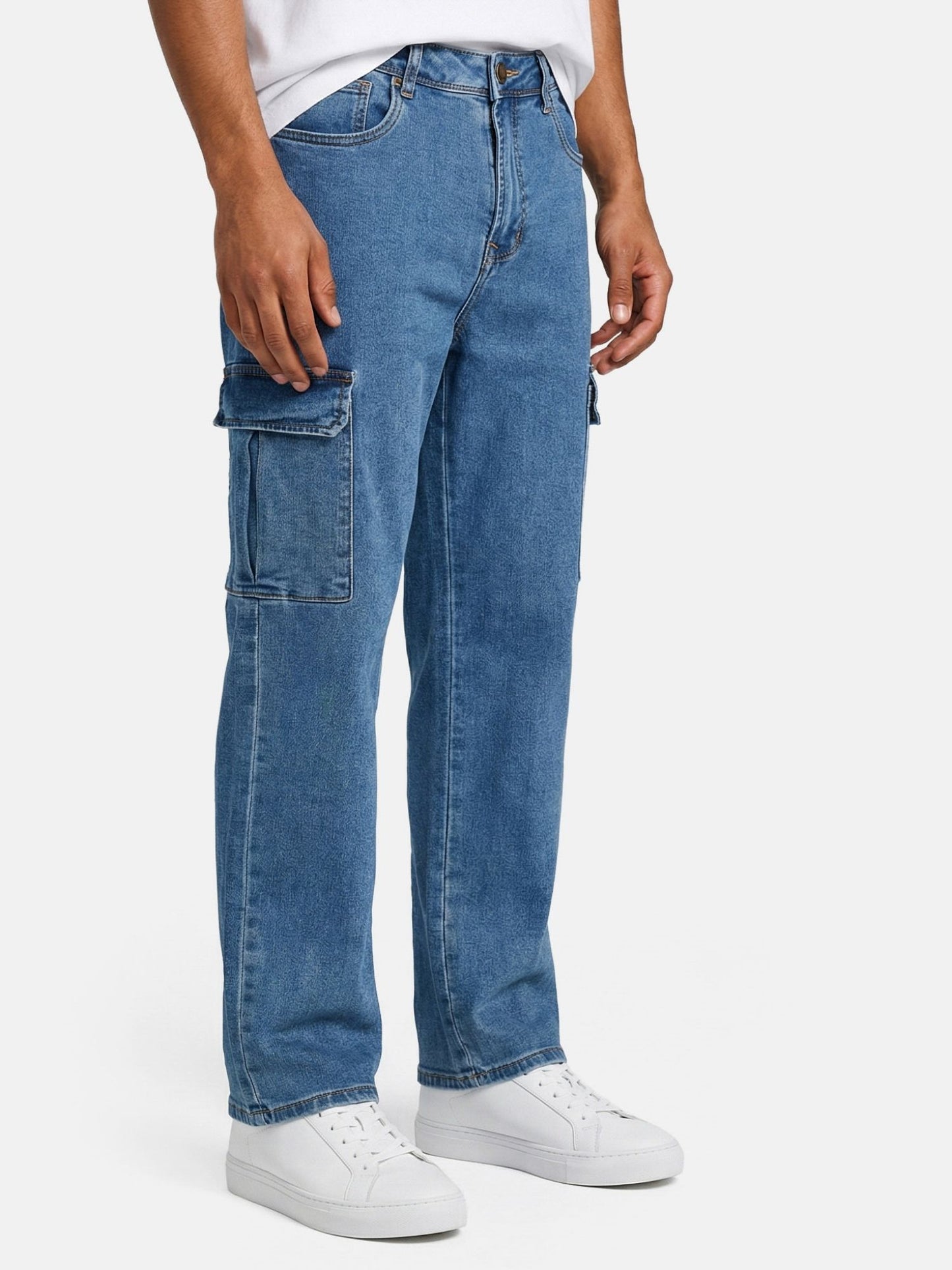 Tazzio Herren Cargo Jeans Regular Fit A112