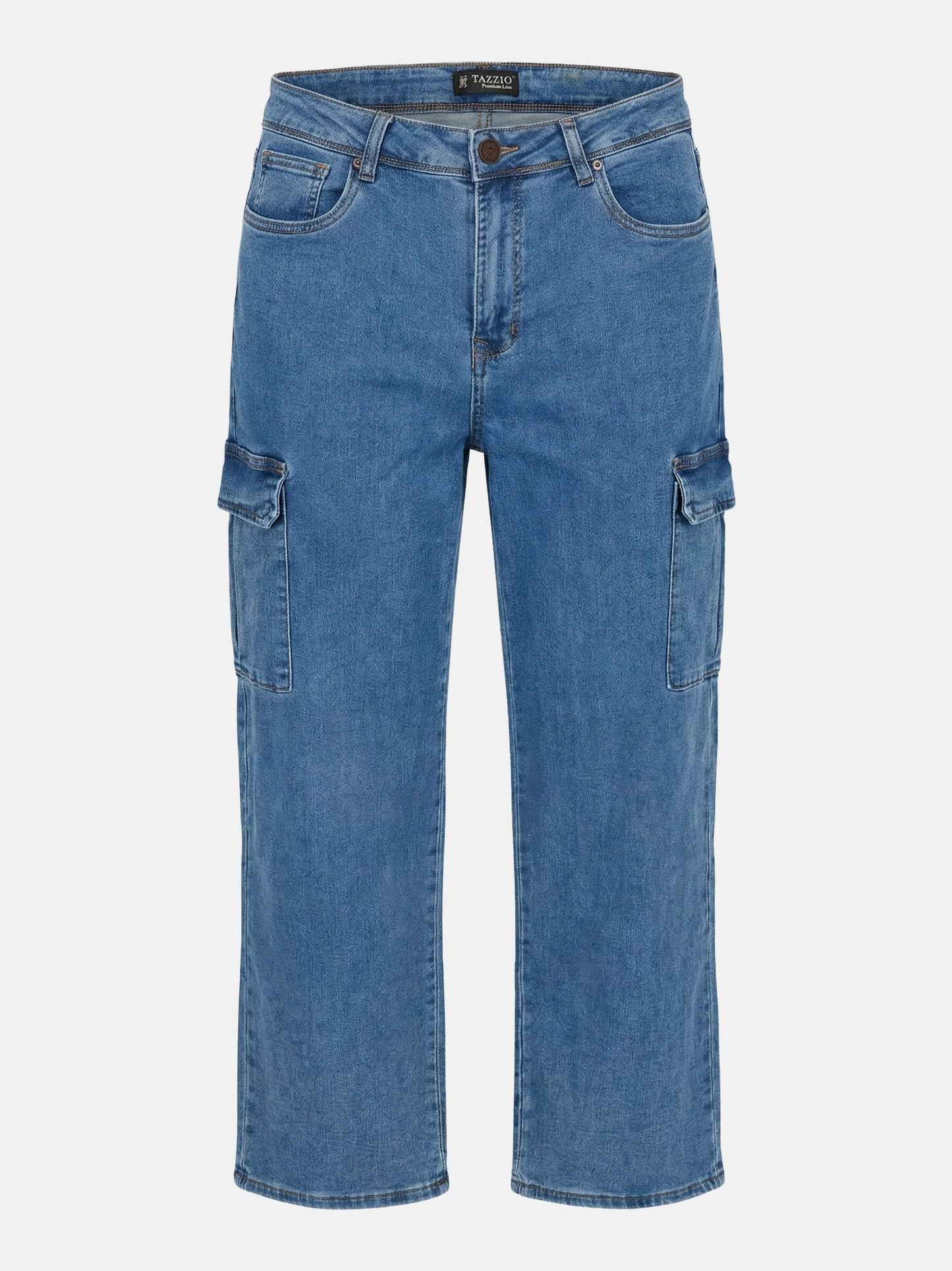 Tazzio Herren Cargo Jeans Regular Fit A112