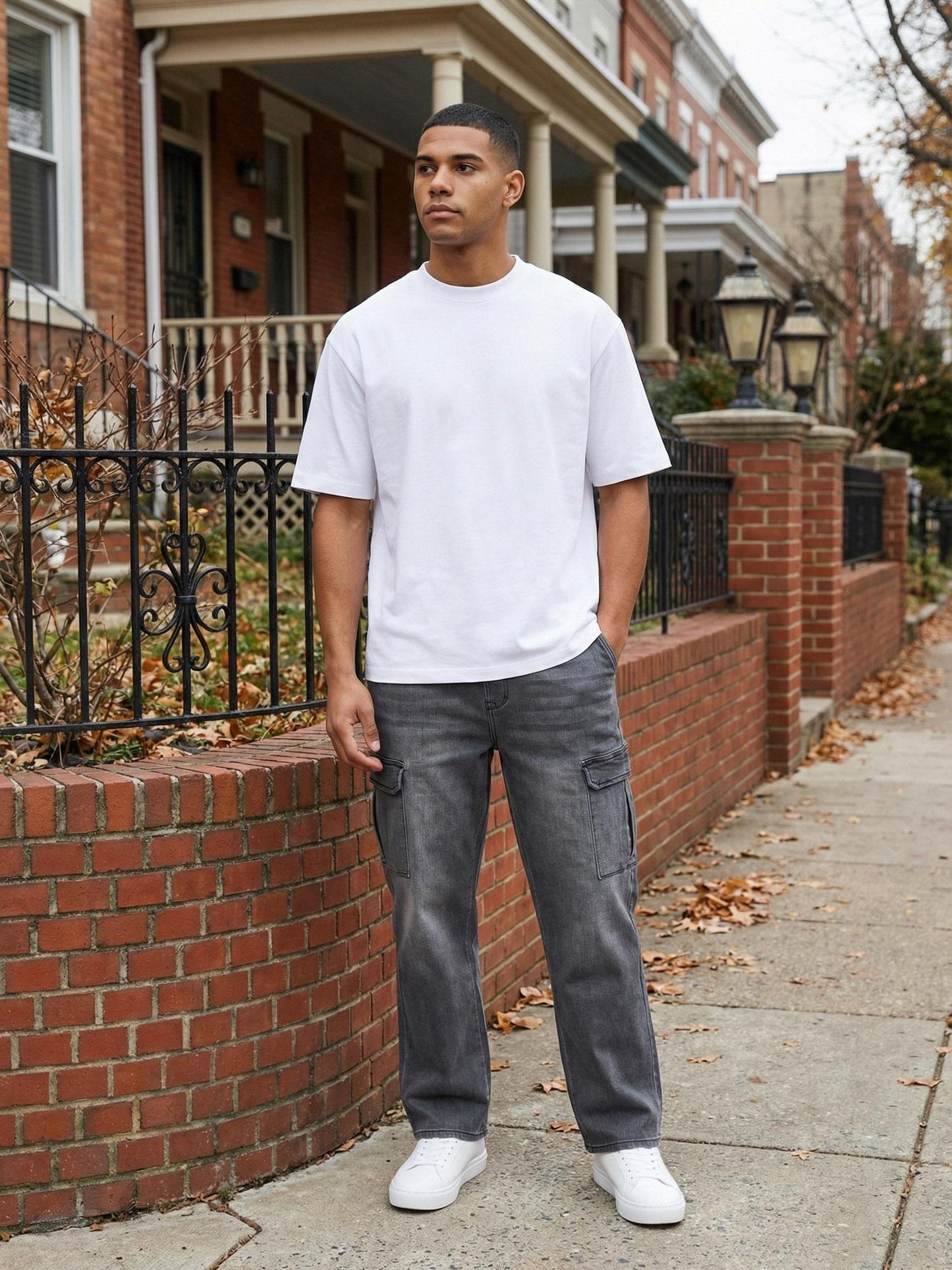 Tazzio Herren Cargo Jeans Regular Fit A112