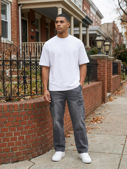 Tazzio Herren Cargo Jeans Regular Fit A112