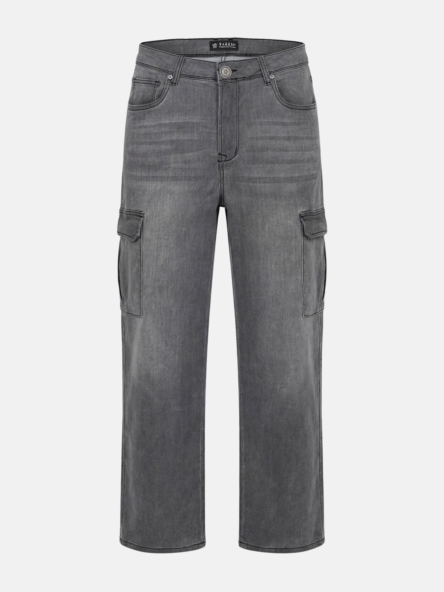 Tazzio Herren Cargo Jeans Regular Fit A112