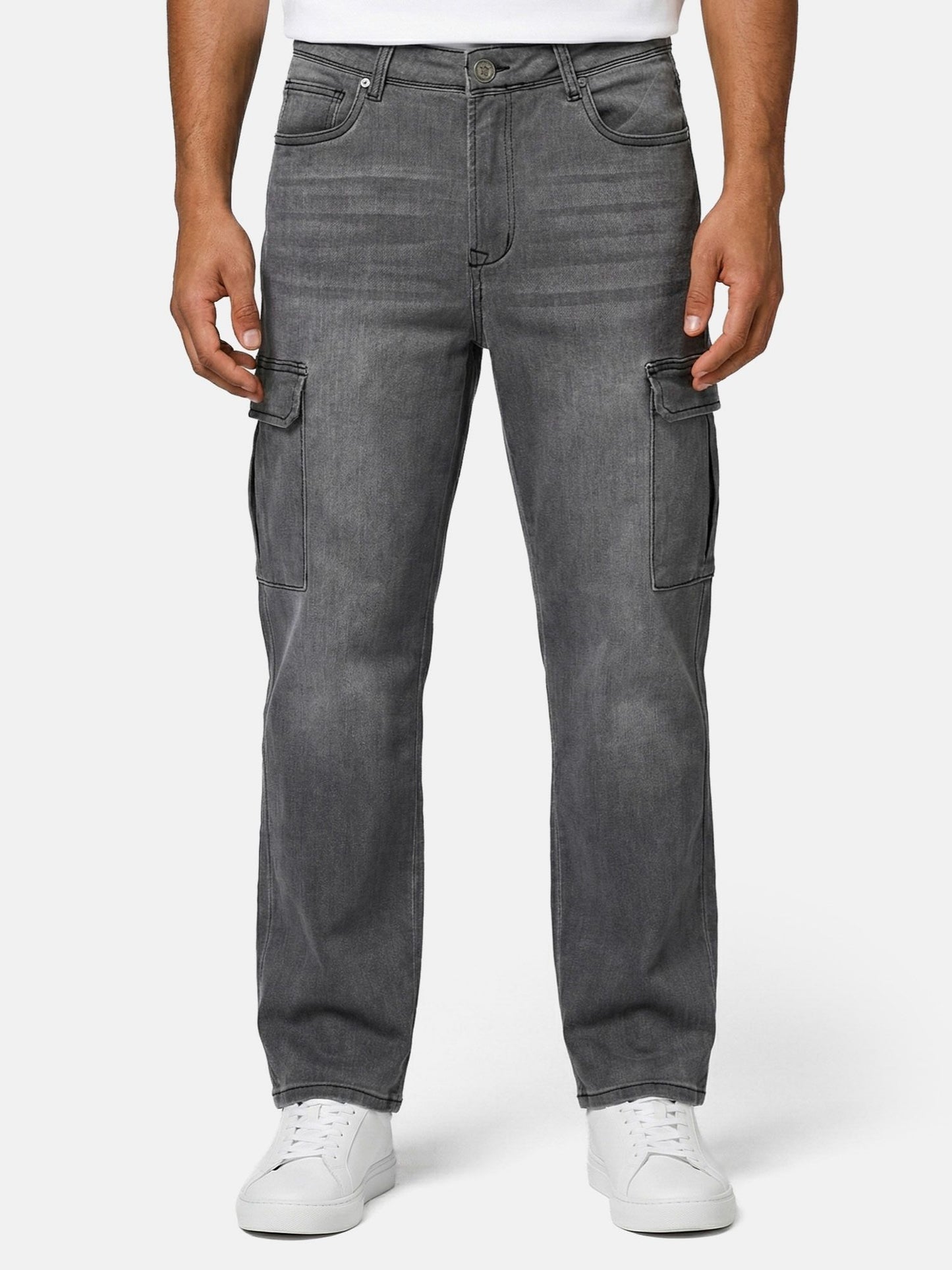 Tazzio Herren Cargo Jeans Regular Fit A112